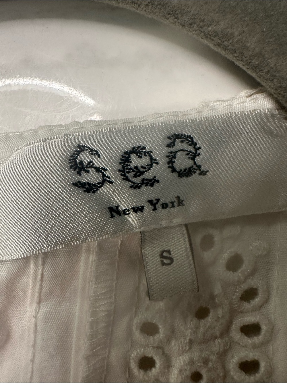 Sea New York White Broderie Anglaise Tiered Eyelet Dress - Picture 4 of 4